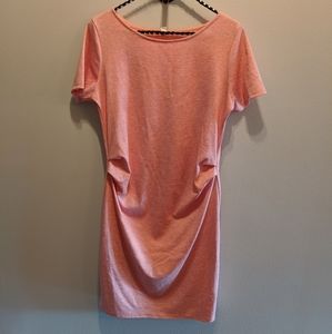 Pink Blush Fitted Bodycon Maternity Dress